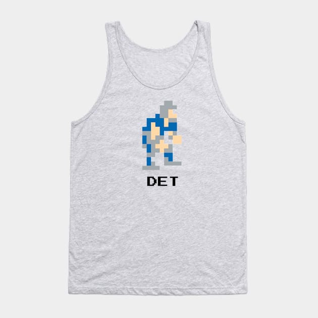 8-Bit Linebacker - Detroit Tank Top by The Pixel League